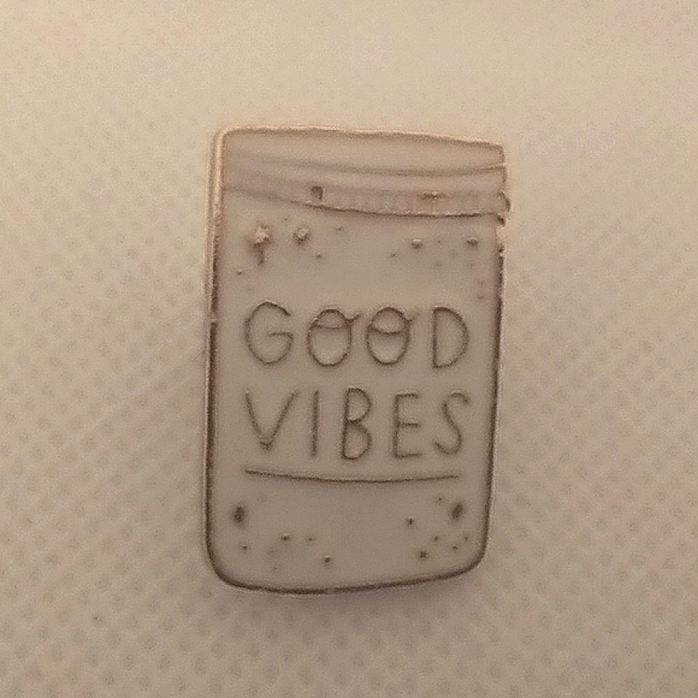 🧁 3/$30 Jar of Good Vibes Enamel Pin NEW